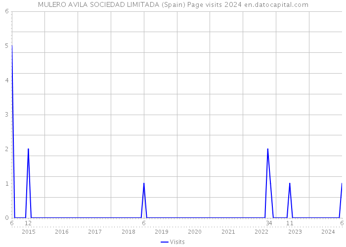 MULERO AVILA SOCIEDAD LIMITADA (Spain) Page visits 2024 