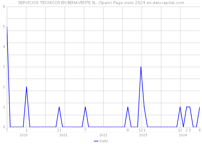 SERVICIOS TECNICOS EN BENAVENTE SL. (Spain) Page visits 2024 