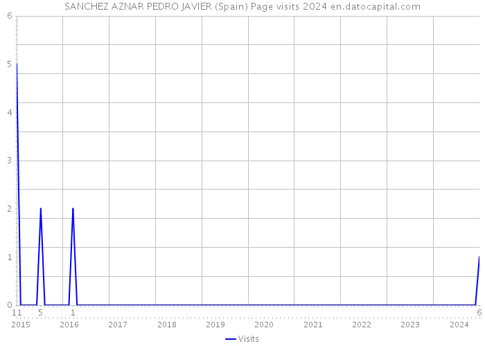 SANCHEZ AZNAR PEDRO JAVIER (Spain) Page visits 2024 