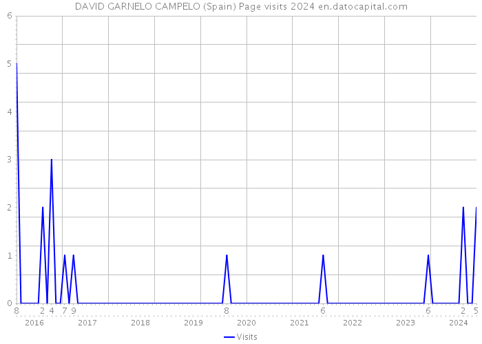 DAVID GARNELO CAMPELO (Spain) Page visits 2024 