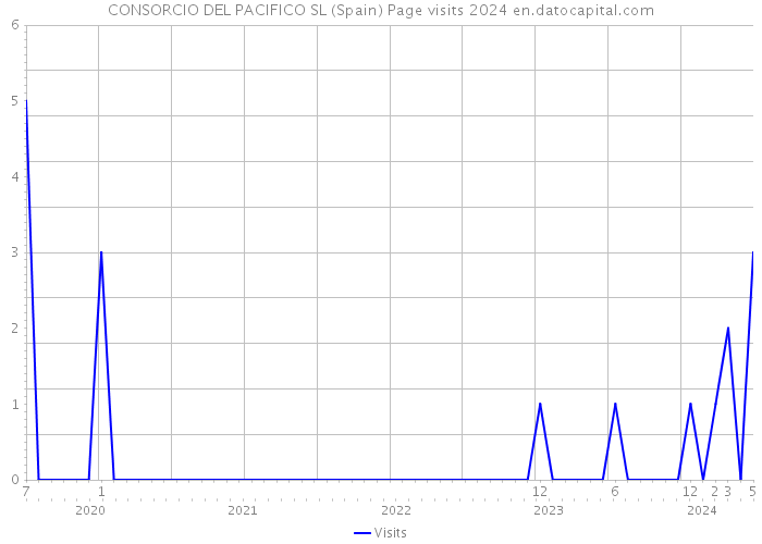 CONSORCIO DEL PACIFICO SL (Spain) Page visits 2024 