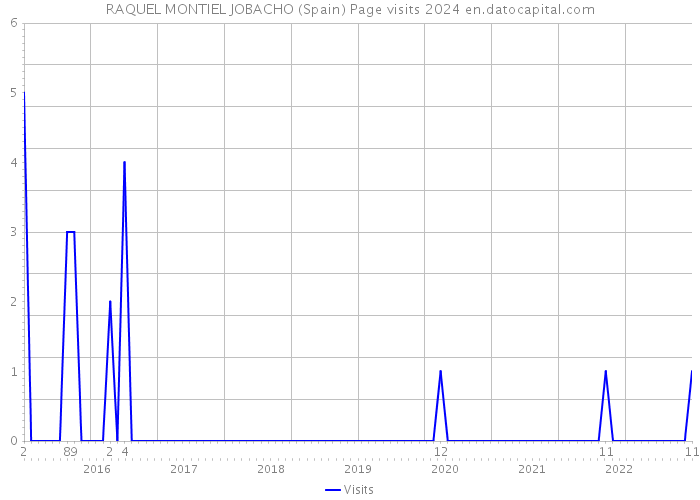 RAQUEL MONTIEL JOBACHO (Spain) Page visits 2024 