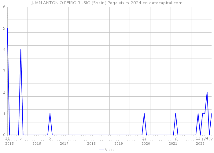JUAN ANTONIO PEIRO RUBIO (Spain) Page visits 2024 