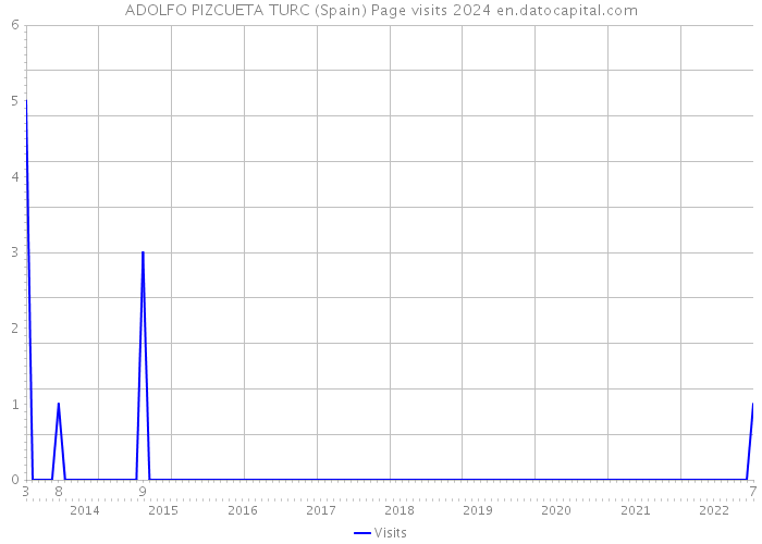 ADOLFO PIZCUETA TURC (Spain) Page visits 2024 