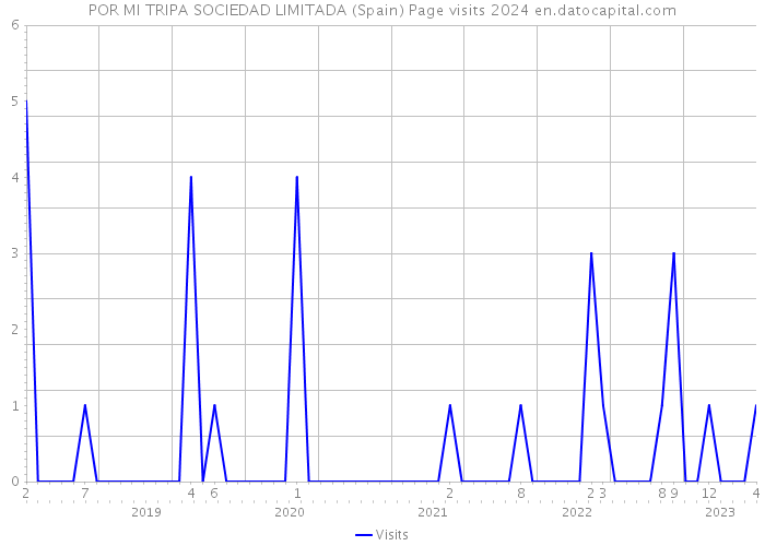 POR MI TRIPA SOCIEDAD LIMITADA (Spain) Page visits 2024 