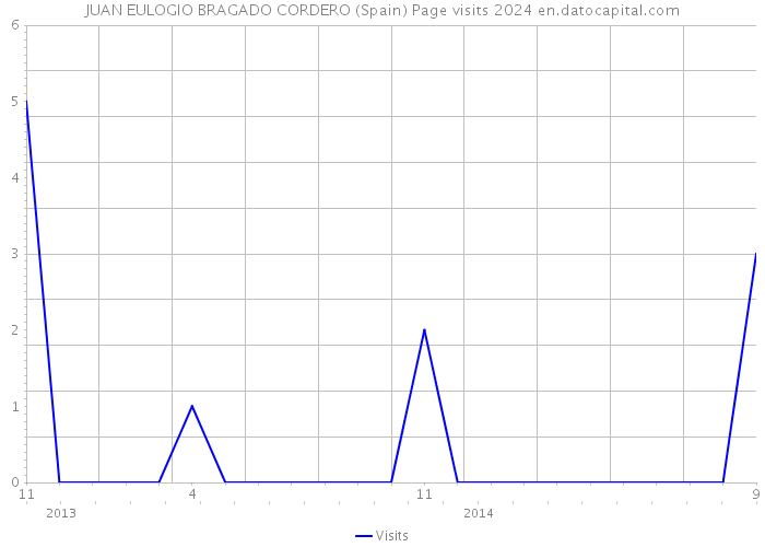JUAN EULOGIO BRAGADO CORDERO (Spain) Page visits 2024 