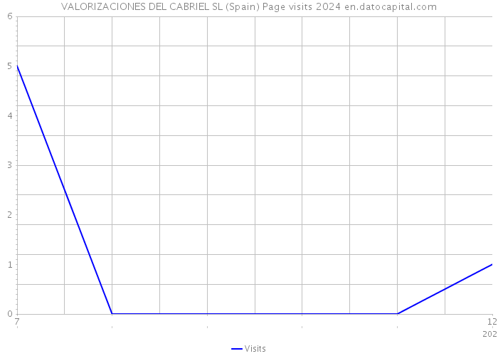 VALORIZACIONES DEL CABRIEL SL (Spain) Page visits 2024 