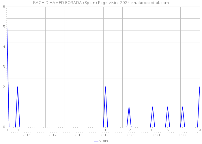 RACHID HAMED BORADA (Spain) Page visits 2024 