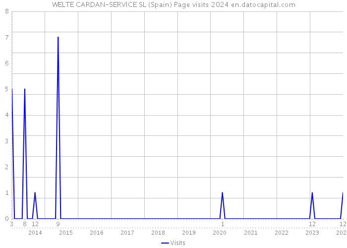 WELTE CARDAN-SERVICE SL (Spain) Page visits 2024 