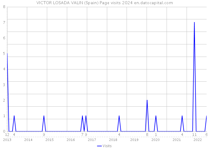 VICTOR LOSADA VALIN (Spain) Page visits 2024 