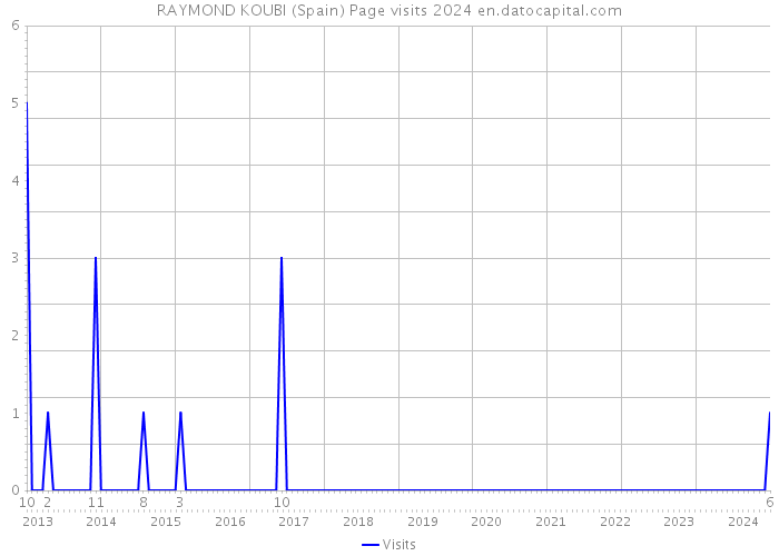 RAYMOND KOUBI (Spain) Page visits 2024 