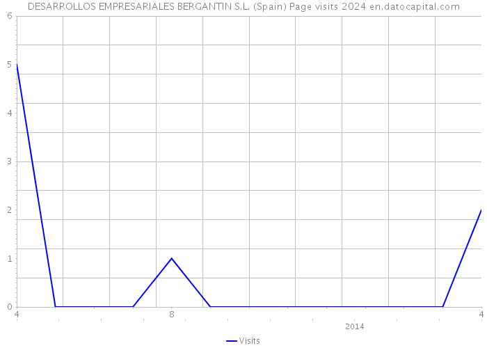 DESARROLLOS EMPRESARIALES BERGANTIN S.L. (Spain) Page visits 2024 