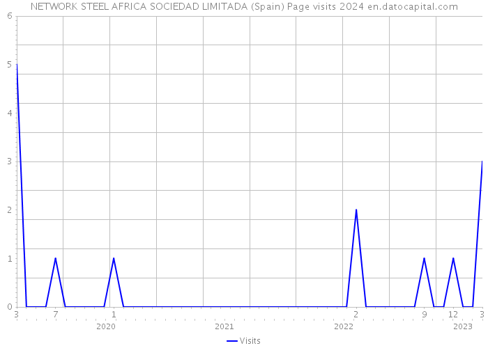 NETWORK STEEL AFRICA SOCIEDAD LIMITADA (Spain) Page visits 2024 
