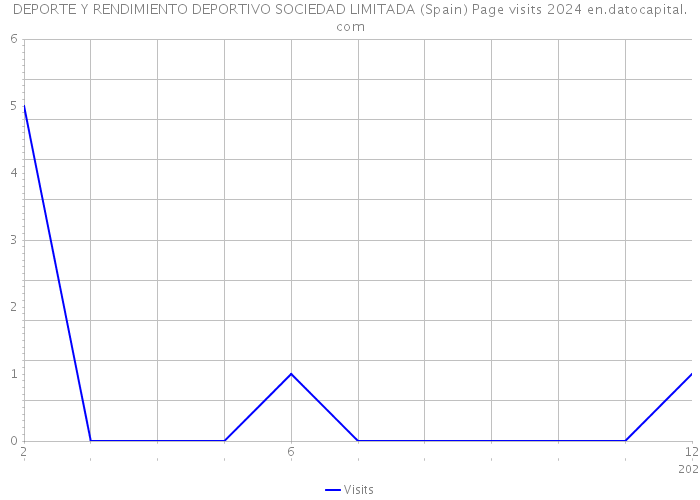 DEPORTE Y RENDIMIENTO DEPORTIVO SOCIEDAD LIMITADA (Spain) Page visits 2024 