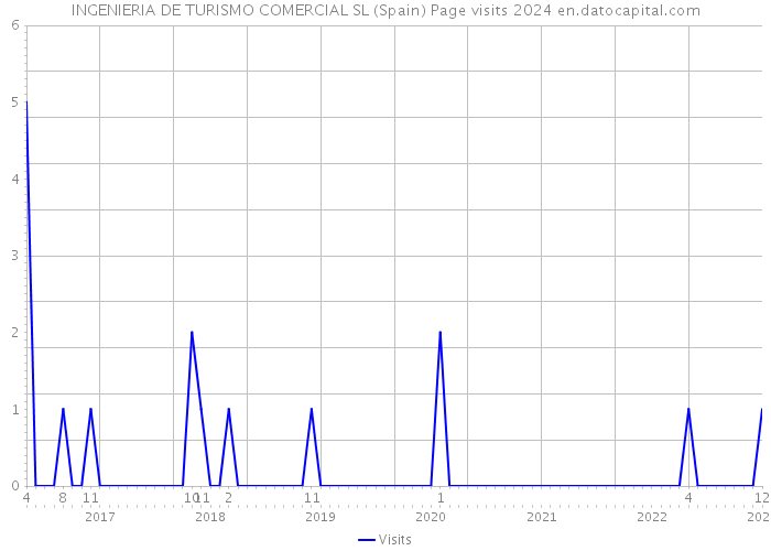 INGENIERIA DE TURISMO COMERCIAL SL (Spain) Page visits 2024 