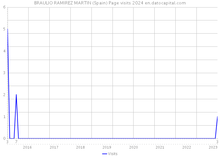 BRAULIO RAMIREZ MARTIN (Spain) Page visits 2024 