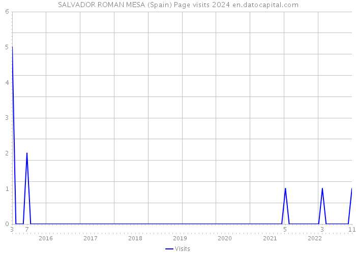 SALVADOR ROMAN MESA (Spain) Page visits 2024 