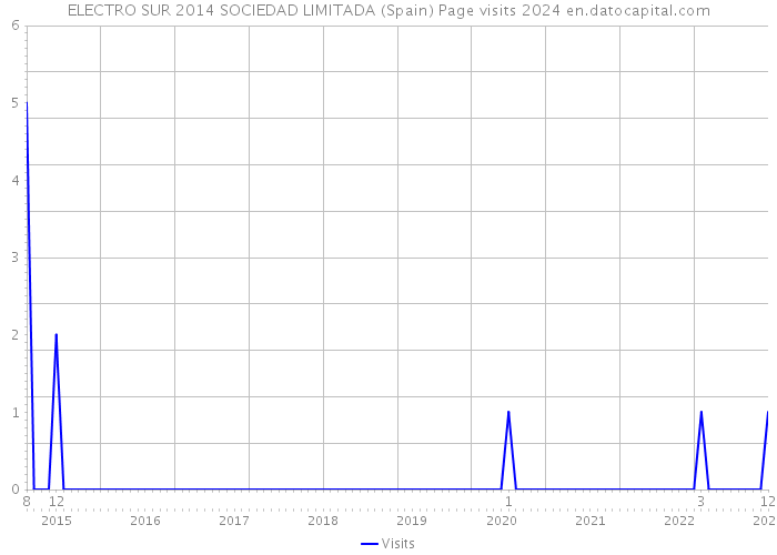 ELECTRO SUR 2014 SOCIEDAD LIMITADA (Spain) Page visits 2024 
