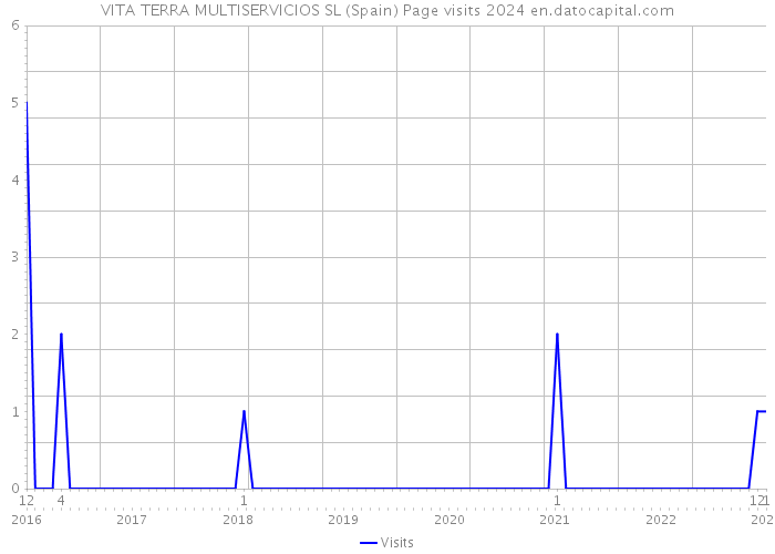 VITA TERRA MULTISERVICIOS SL (Spain) Page visits 2024 