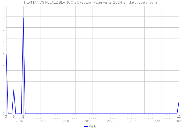 HERMANOS PELAEZ BLANCO SC (Spain) Page visits 2024 