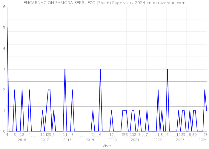 ENCARNACION ZAMORA BERRUEZO (Spain) Page visits 2024 