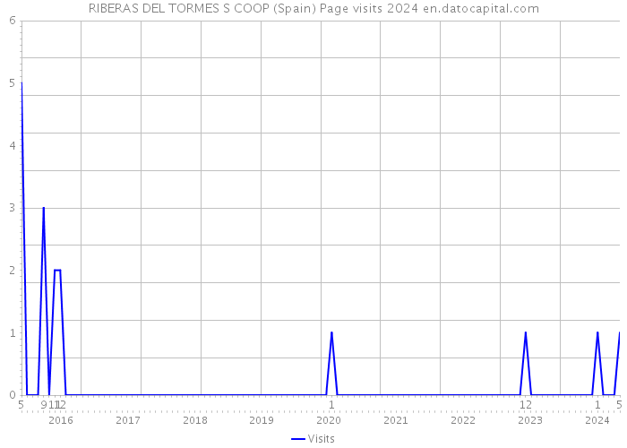 RIBERAS DEL TORMES S COOP (Spain) Page visits 2024 