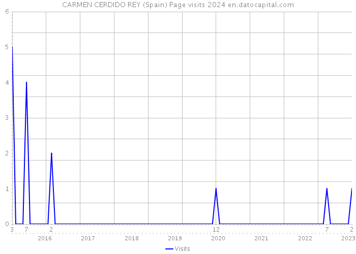 CARMEN CERDIDO REY (Spain) Page visits 2024 