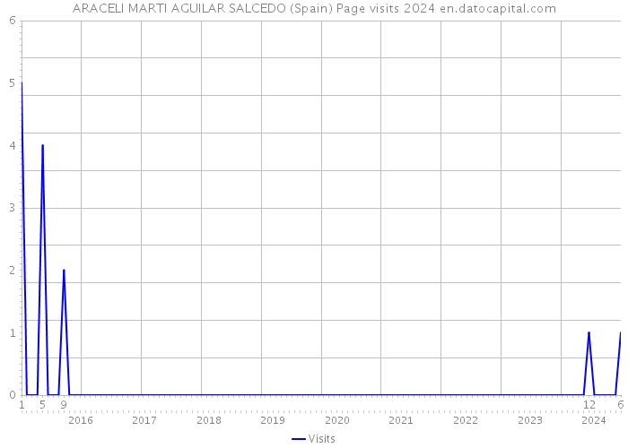 ARACELI MARTI AGUILAR SALCEDO (Spain) Page visits 2024 