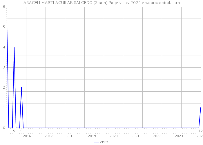 ARACELI MARTI AGUILAR SALCEDO (Spain) Page visits 2024 