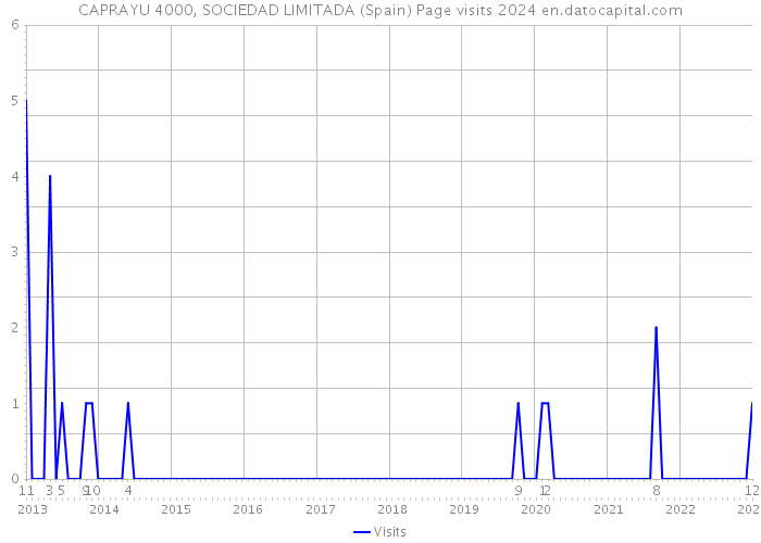 CAPRAYU 4000, SOCIEDAD LIMITADA (Spain) Page visits 2024 