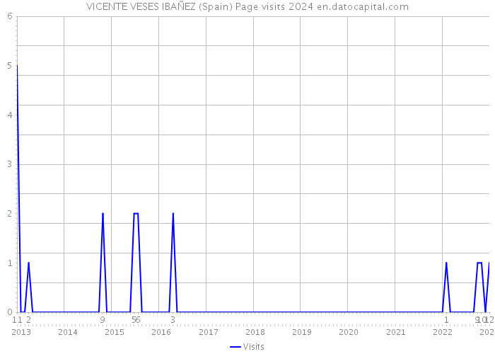 VICENTE VESES IBAÑEZ (Spain) Page visits 2024 