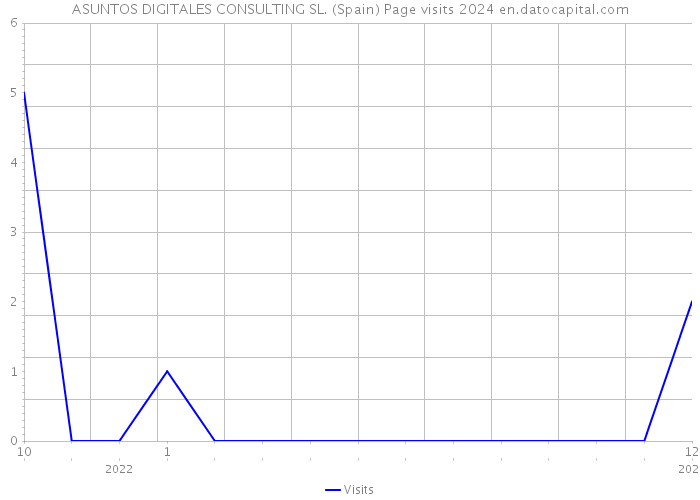 ASUNTOS DIGITALES CONSULTING SL. (Spain) Page visits 2024 