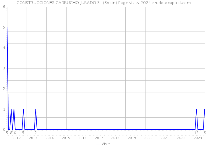 CONSTRUCCIONES GARRUCHO JURADO SL (Spain) Page visits 2024 