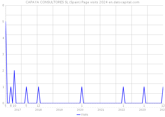 CAPAYA CONSULTORES SL (Spain) Page visits 2024 