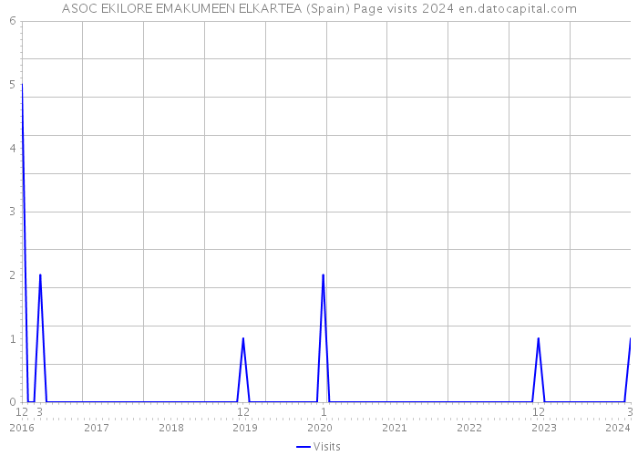 ASOC EKILORE EMAKUMEEN ELKARTEA (Spain) Page visits 2024 