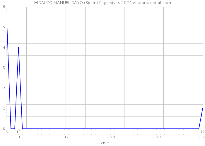 HIDALGO MANUEL RAYO (Spain) Page visits 2024 