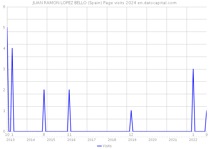 JUAN RAMON LOPEZ BELLO (Spain) Page visits 2024 