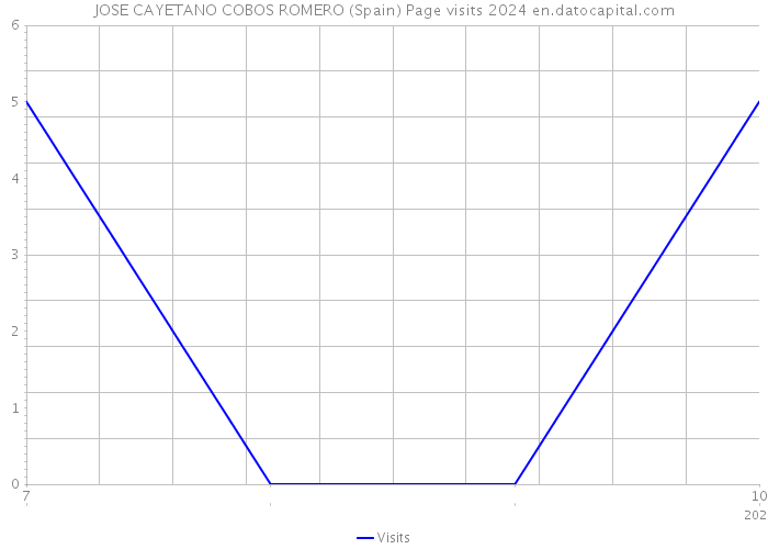 JOSE CAYETANO COBOS ROMERO (Spain) Page visits 2024 