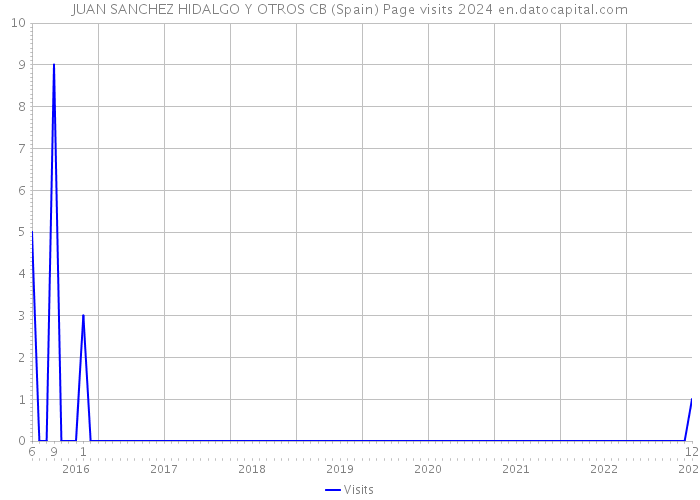 JUAN SANCHEZ HIDALGO Y OTROS CB (Spain) Page visits 2024 