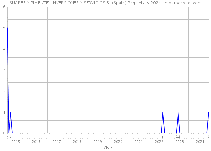 SUAREZ Y PIMENTEL INVERSIONES Y SERVICIOS SL (Spain) Page visits 2024 