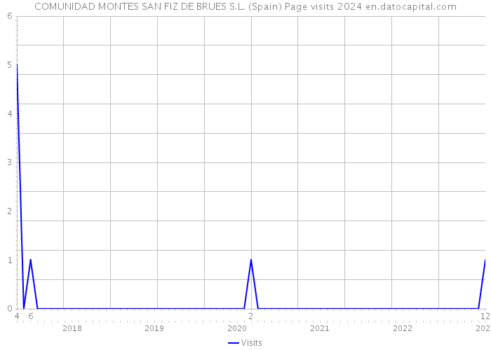 COMUNIDAD MONTES SAN FIZ DE BRUES S.L. (Spain) Page visits 2024 