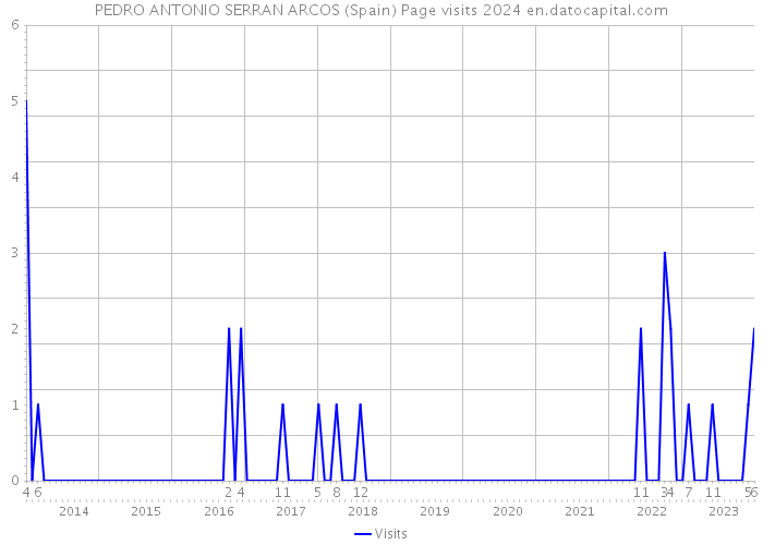 PEDRO ANTONIO SERRAN ARCOS (Spain) Page visits 2024 