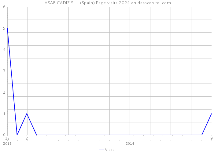 IASAF CADIZ SLL. (Spain) Page visits 2024 