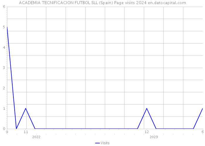 ACADEMIA TECNIFICACION FUTBOL SLL (Spain) Page visits 2024 