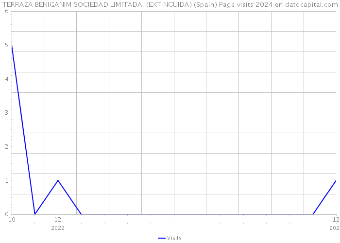 TERRAZA BENIGANIM SOCIEDAD LIMITADA. (EXTINGUIDA) (Spain) Page visits 2024 