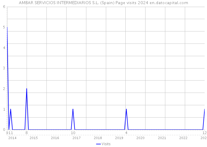 AMBAR SERVICIOS INTERMEDIARIOS S.L. (Spain) Page visits 2024 