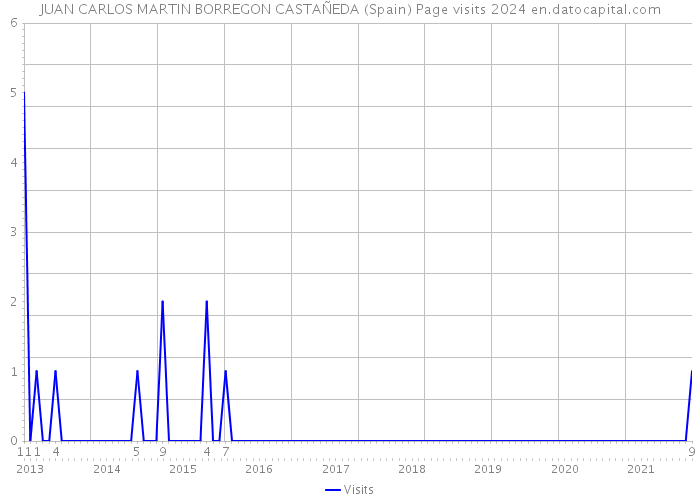 JUAN CARLOS MARTIN BORREGON CASTAÑEDA (Spain) Page visits 2024 