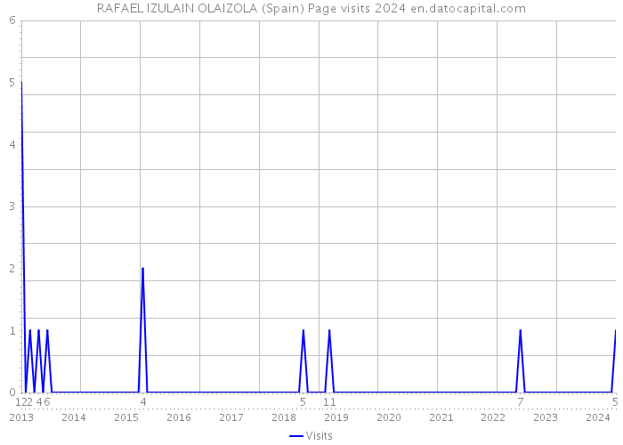 RAFAEL IZULAIN OLAIZOLA (Spain) Page visits 2024 