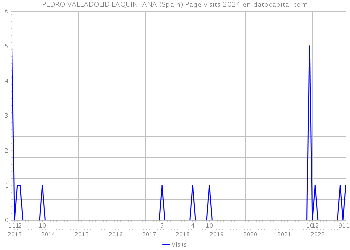 PEDRO VALLADOLID LAQUINTANA (Spain) Page visits 2024 