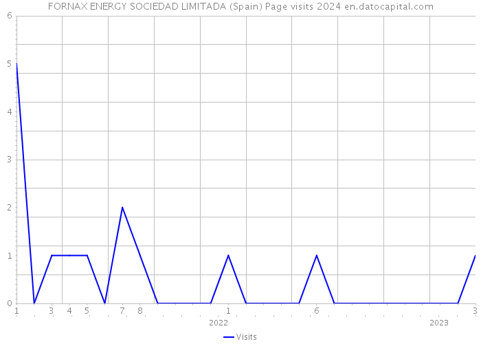 FORNAX ENERGY SOCIEDAD LIMITADA (Spain) Page visits 2024 